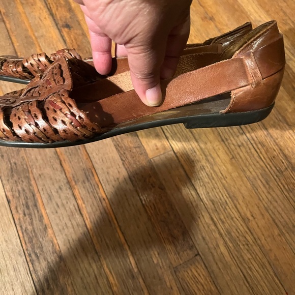 Predictions Calbert Leather Huarache Sandals Shoes Size 8 1/2M Made in Brazil - Picture 2 of 5